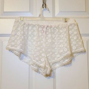 Victoria Secret floral lace shorts